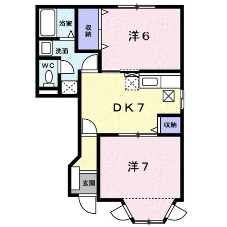 グランドールＫ　Ⅰの物件間取画像